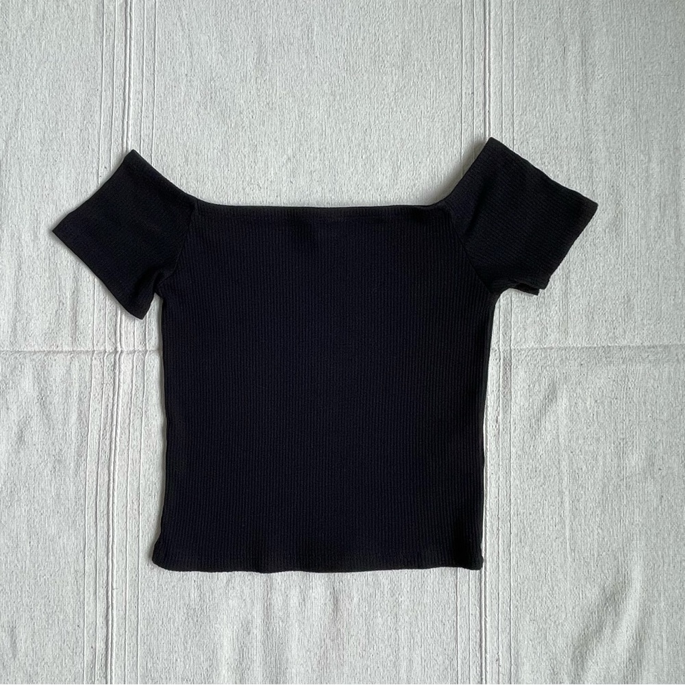 Ribbed Off the Shoulder Top